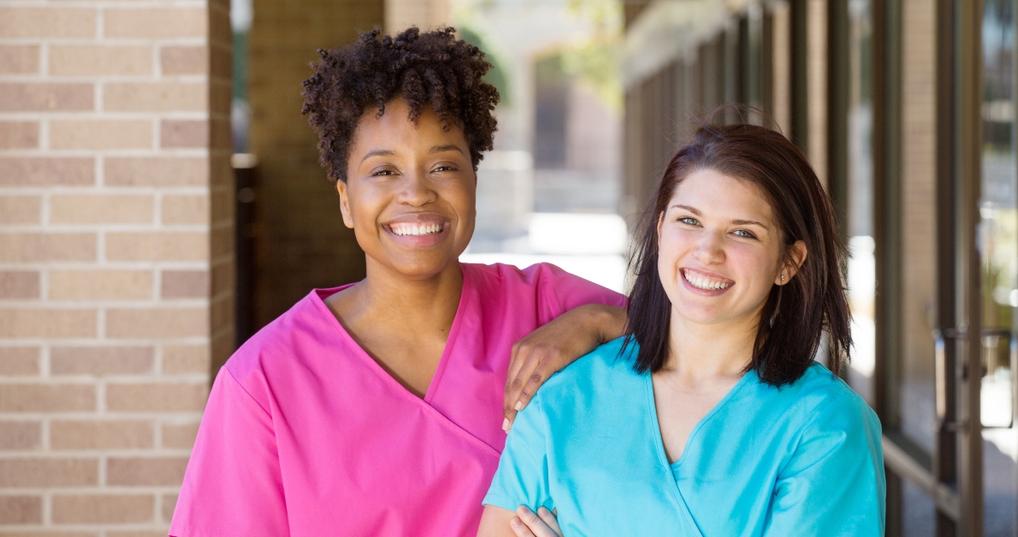happy nurses at work