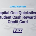 credit card review Capital One Quicksilver Student Cash Rewards 