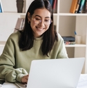 Woman working on computer
