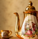 gilded porcelain teapot