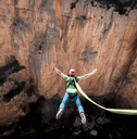 bungee jumping in the mountain