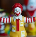 Old McDonald's toys and clown