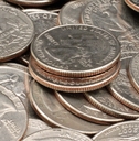 A stack of quarters