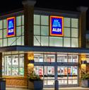 Aldi Grocery Store at night