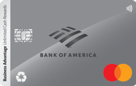 Bank of America® Business Advantage Unlimited Cash Rewards Mastercard® Secured credit card