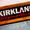 A Kirkland Signature label closeup