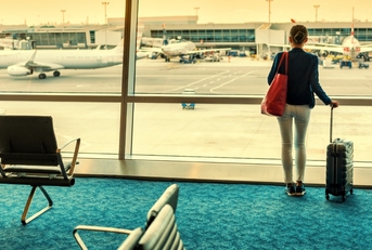 Woman at the airport