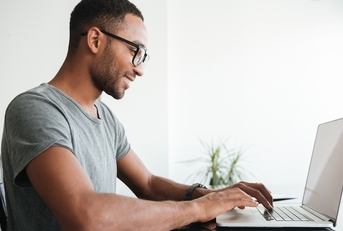 Man reviewing Payoff personal loans