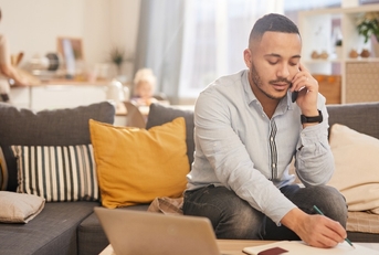 Man Working from Home
