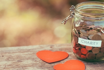 A charity jar