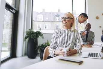 Successful investor woman 