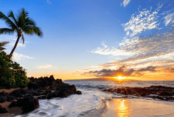 Maui sunset beach