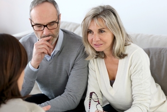 Couple meeting with financial advisor