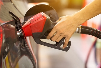 Putting gas into a car