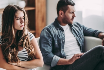 a couple going through divorce