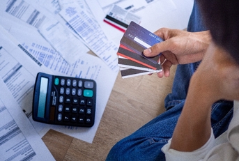 stressed about credit card debt