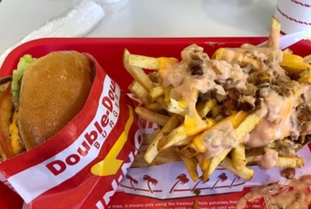 In-N-Out Animal Style burger and fries