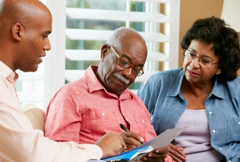 Couple working on will