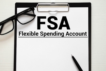 papers with flexible spending account FSA on a table
