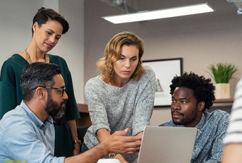 business people working together