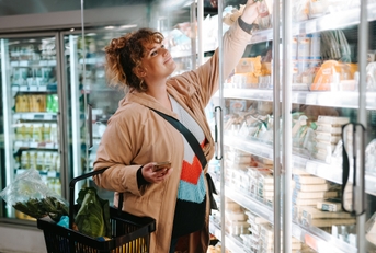 woman shopping groceries