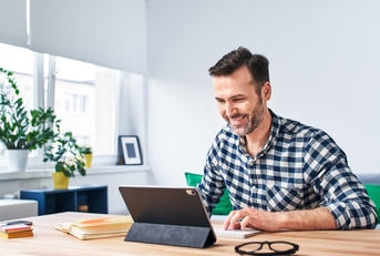 freelancer working from home