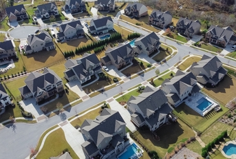 double cul-de-sac in peaceful subdivision neighborhood