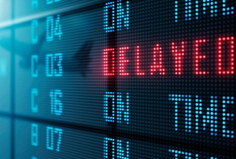 Airline departure board