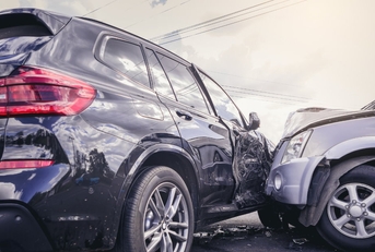 two suv cars crashed into each other on road in fatal accident