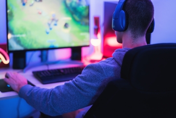 A person streaming on Twitch