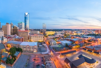 A view of Oklahoma City, Oklahoma
