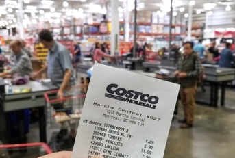 Costco receipt