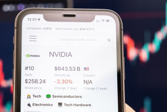 NVIDIA logo of stock price