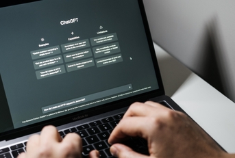 A person using ChatGPT