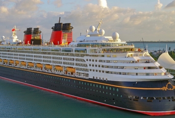 huge disney cruise at miami port