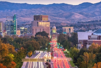 boise idaho busy streets