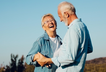 senior couple on their retirement