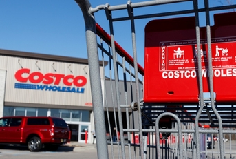 trolley outside costco store