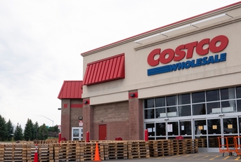 costco store front with palettes