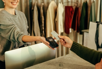 Paying with a credit card