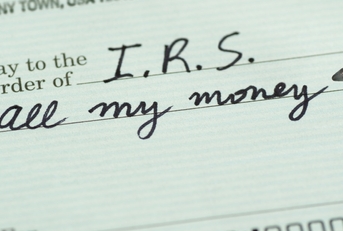 cheque to Internal Revenue Service