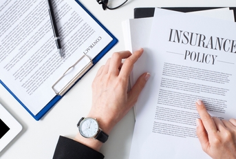 woman examining insurance policy