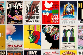 vintage music concert posters