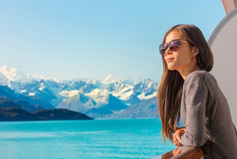 woman relaxing on balcony