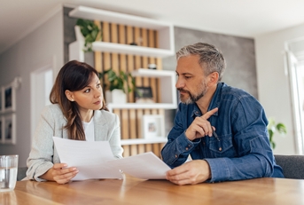 real estate agent talking 