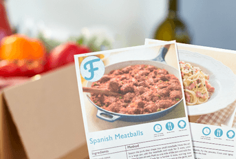 meal delivery kit recipe card