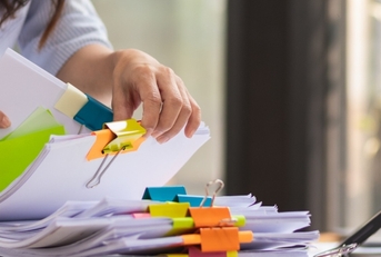 pile of important documents 