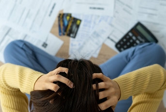 Stress about credit card debt