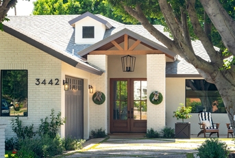 Front of a nice house