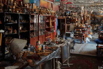 Flea market antique store